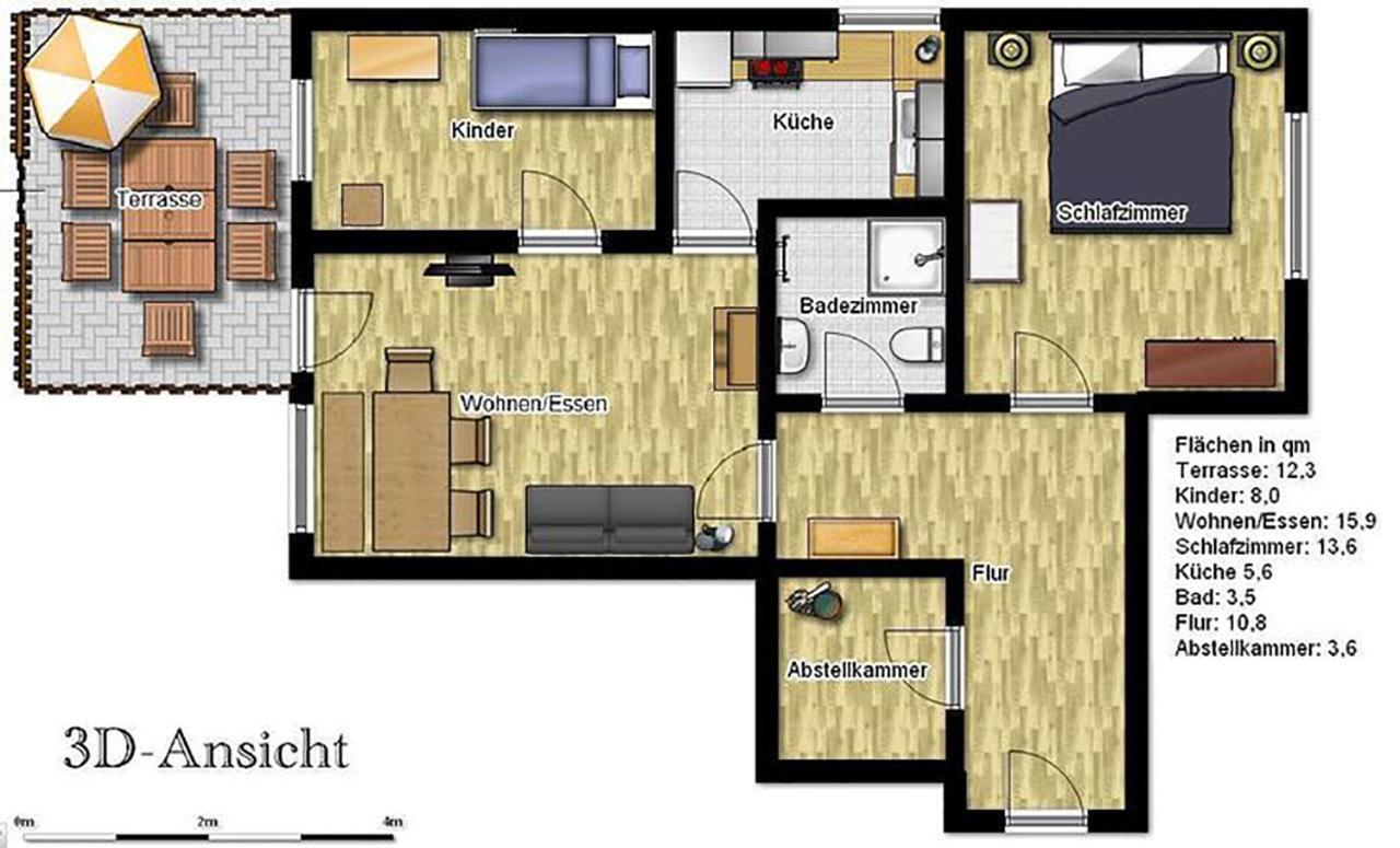 Ferienwohnung Bunte Kuh Вангероге Экстерьер фото